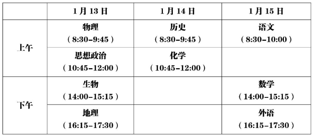 江苏中职学考时间图